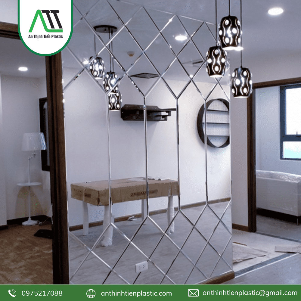 vách ốp tường phòng khách