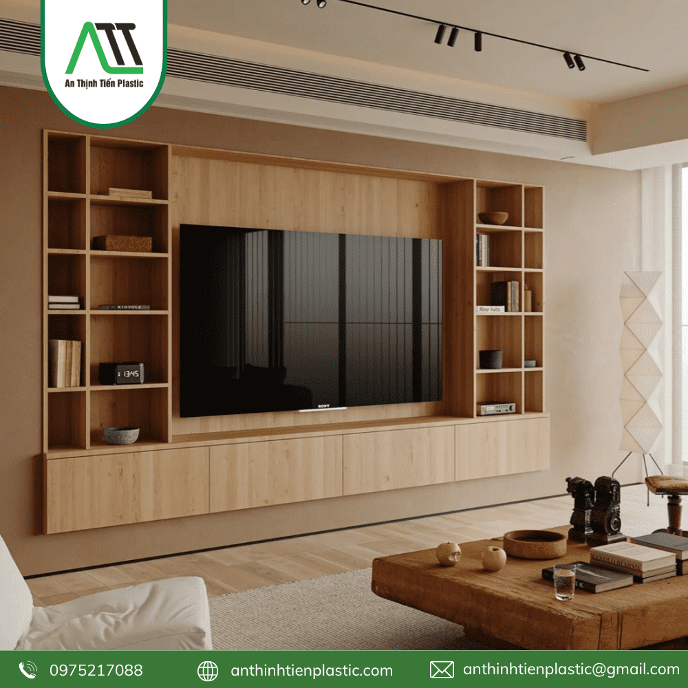 vách ốp tường phòng khách