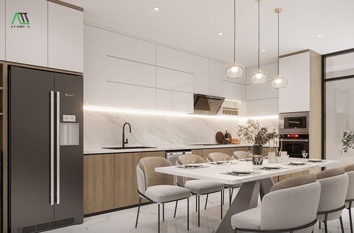 vật liệu ốp tường nhà bếp