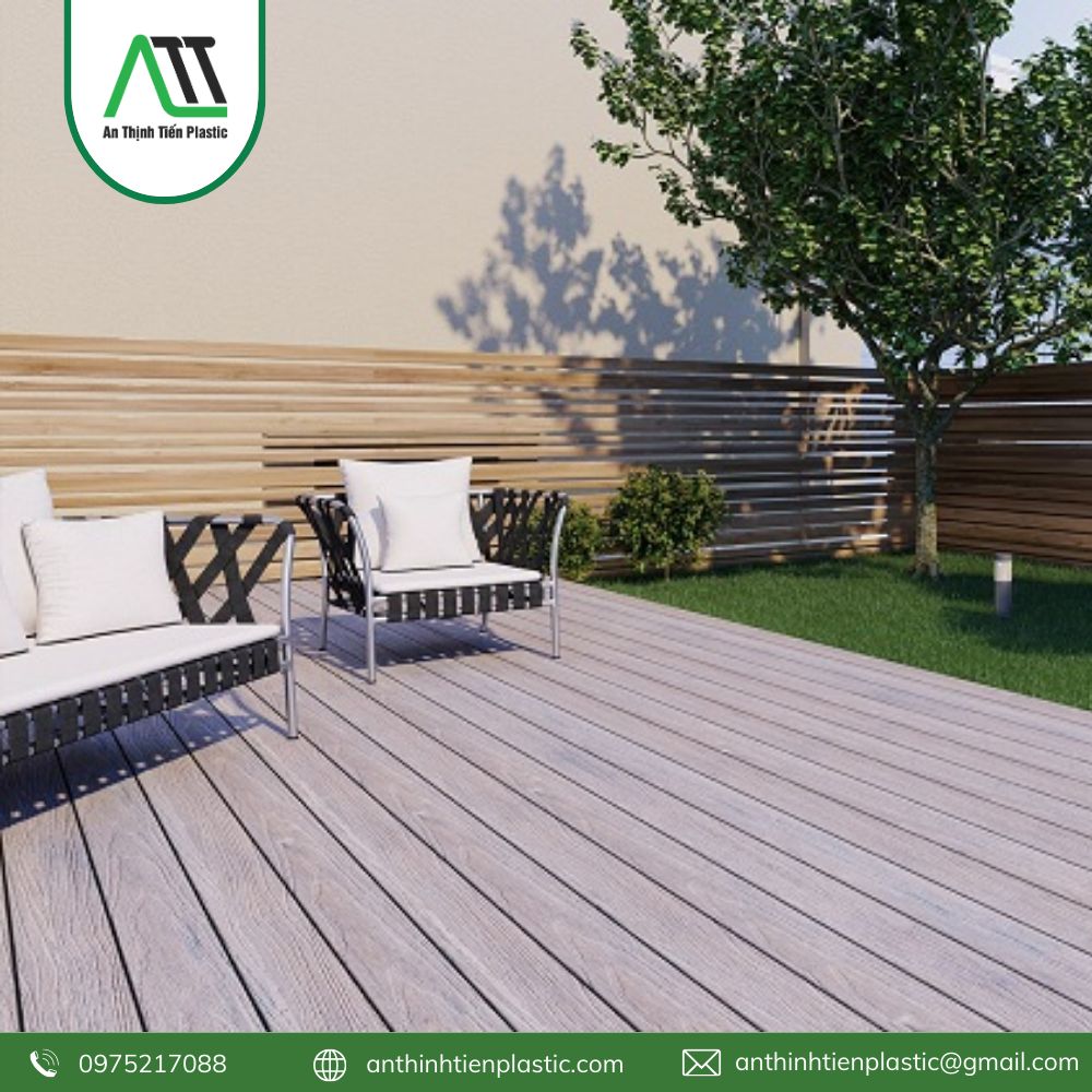 vệ sinh sàn gỗ nhựa ngoài trời