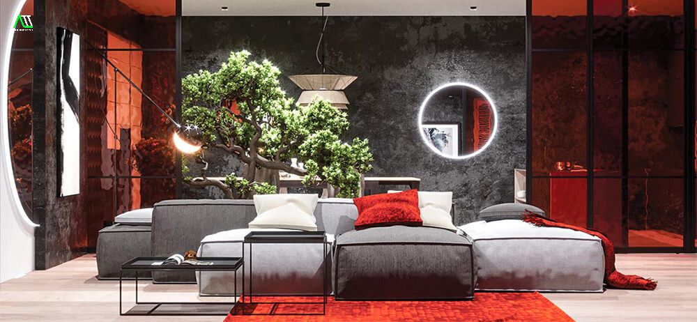 Những mẫu nội thất đẹp màu đỏ