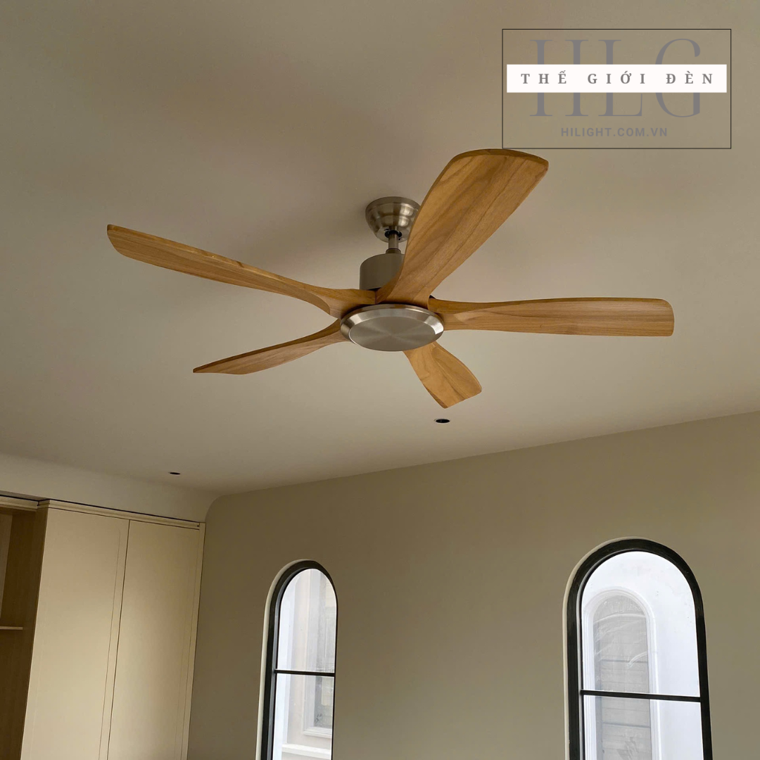 quạt trần 5 cánh gỗ