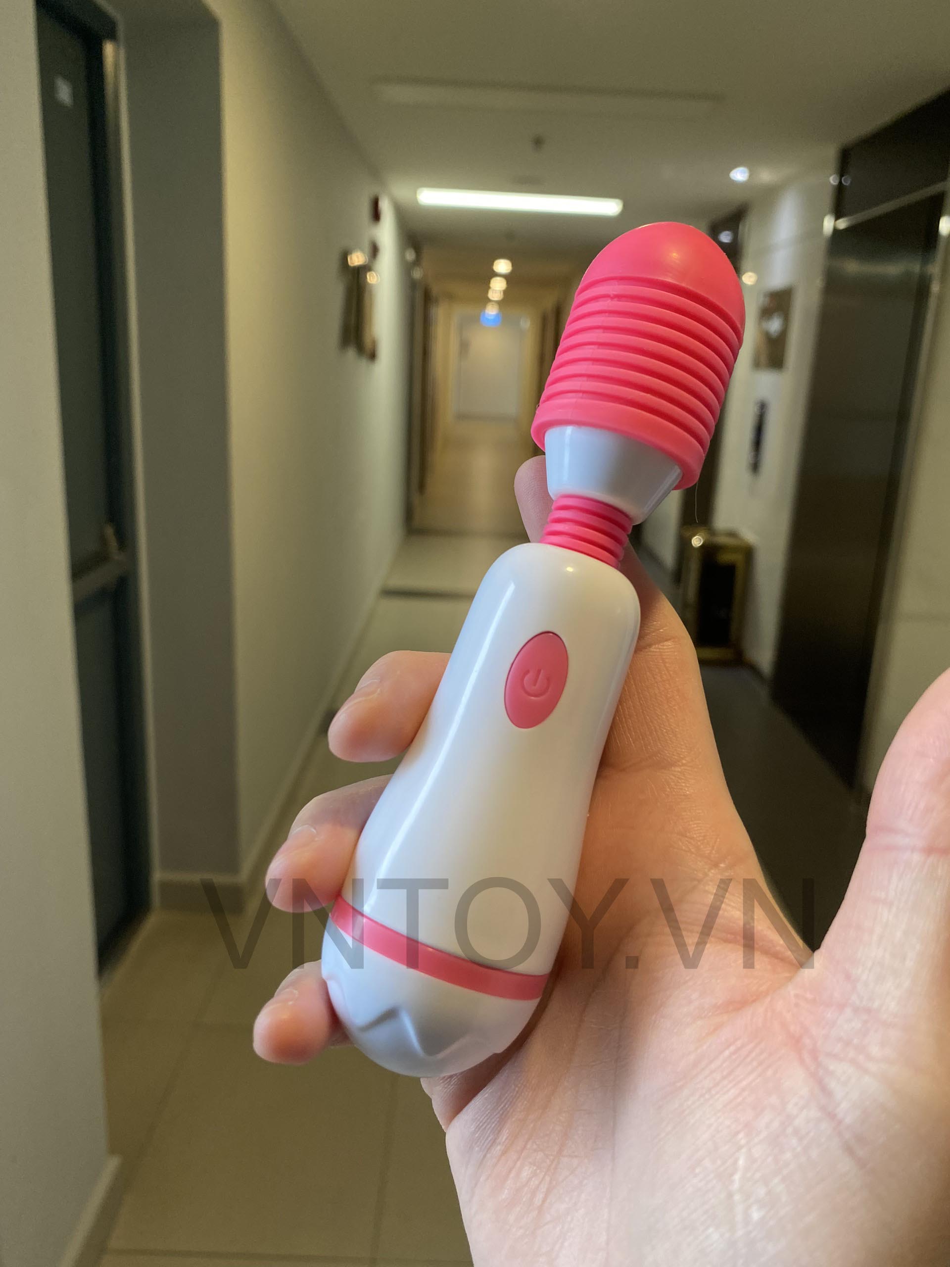 Chày rung âm đạo cầm tay đầu xoay Silicon 10 chế độ sạc Pin