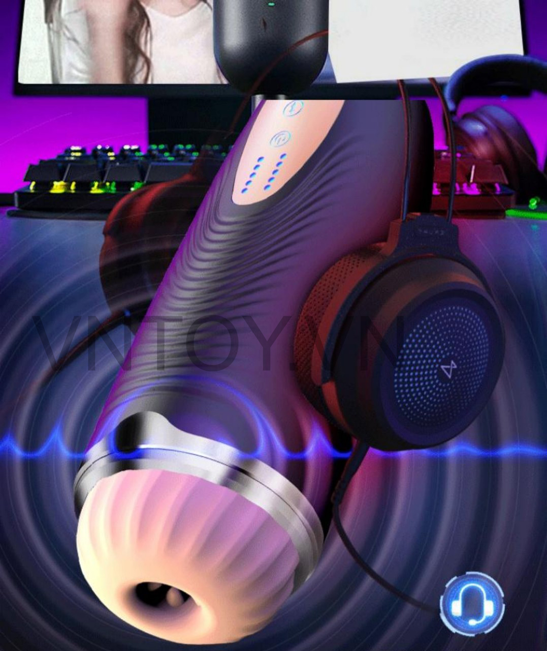 Cốc thủ dâm thò thụt sục cặc tự động phát âm thanh