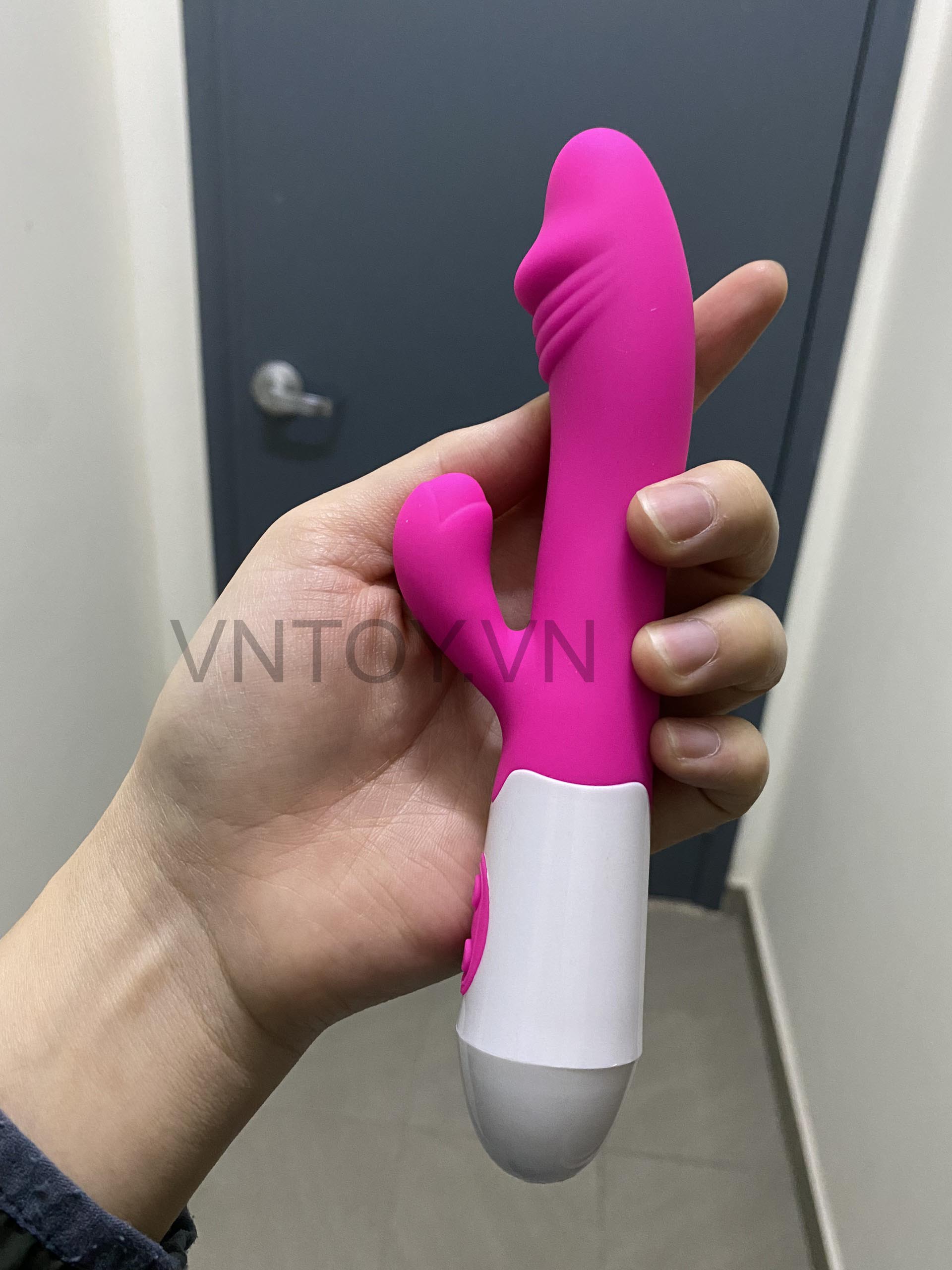 Dương vật giả rẽ nhánh rung 12 chế độ sạc pin