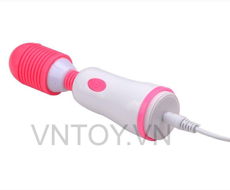 Chày rung âm đạo cầm tay đầu xoay Silicon 10 chế độ sạc Pin