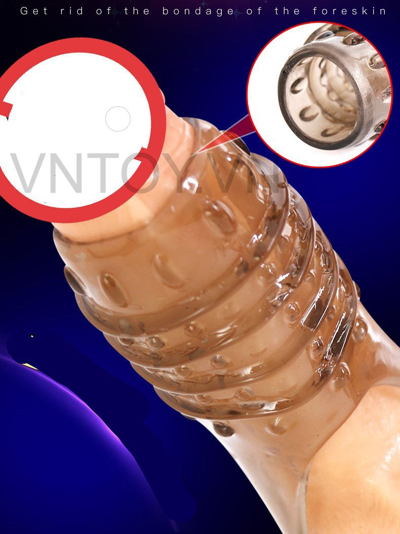 Bao cao su đôn dên khúc giữa có quai đeo bìu