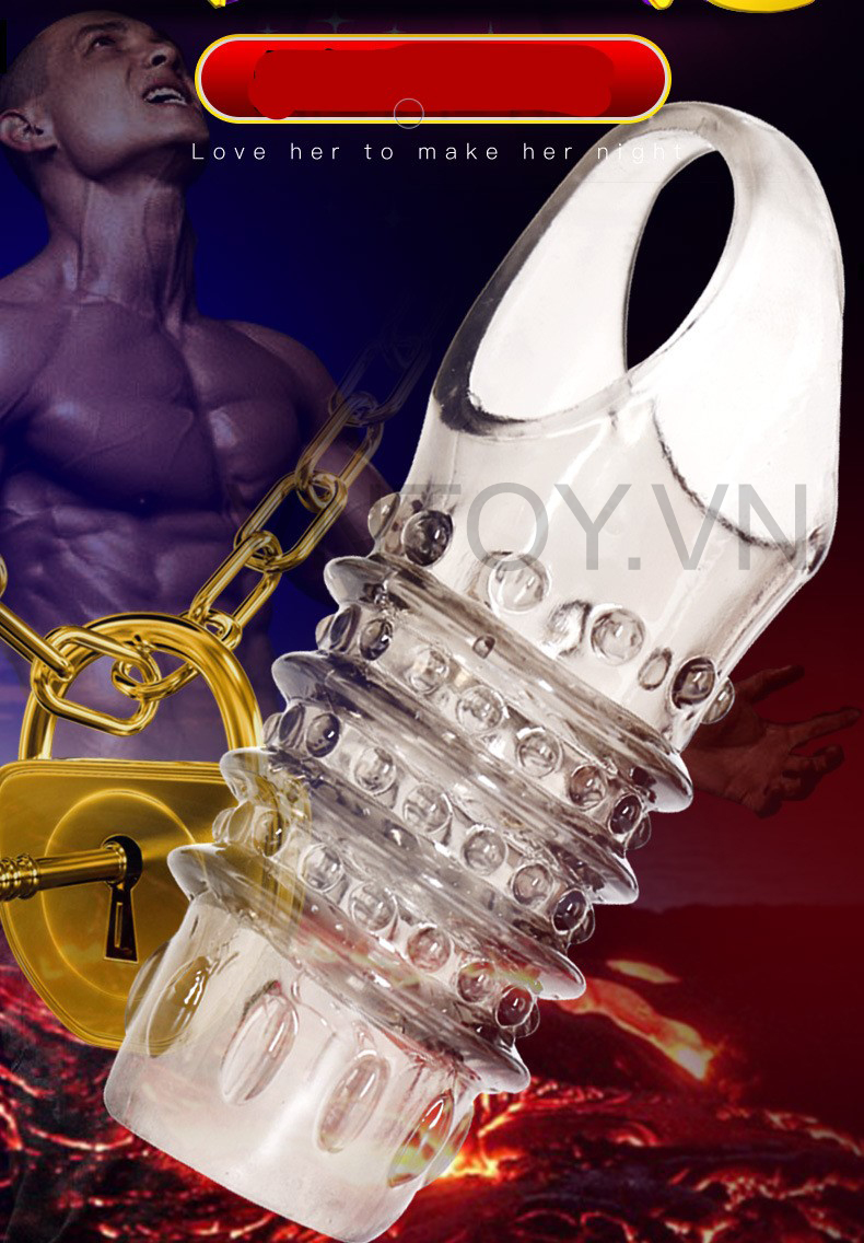 Bao cao su đôn dên khúc giữa có quai đeo bìu