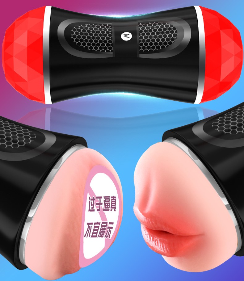 Cốc thủ dâm 2 đầu chữ M chính hãng mô phỏng âm đạo và môi phụ nữ