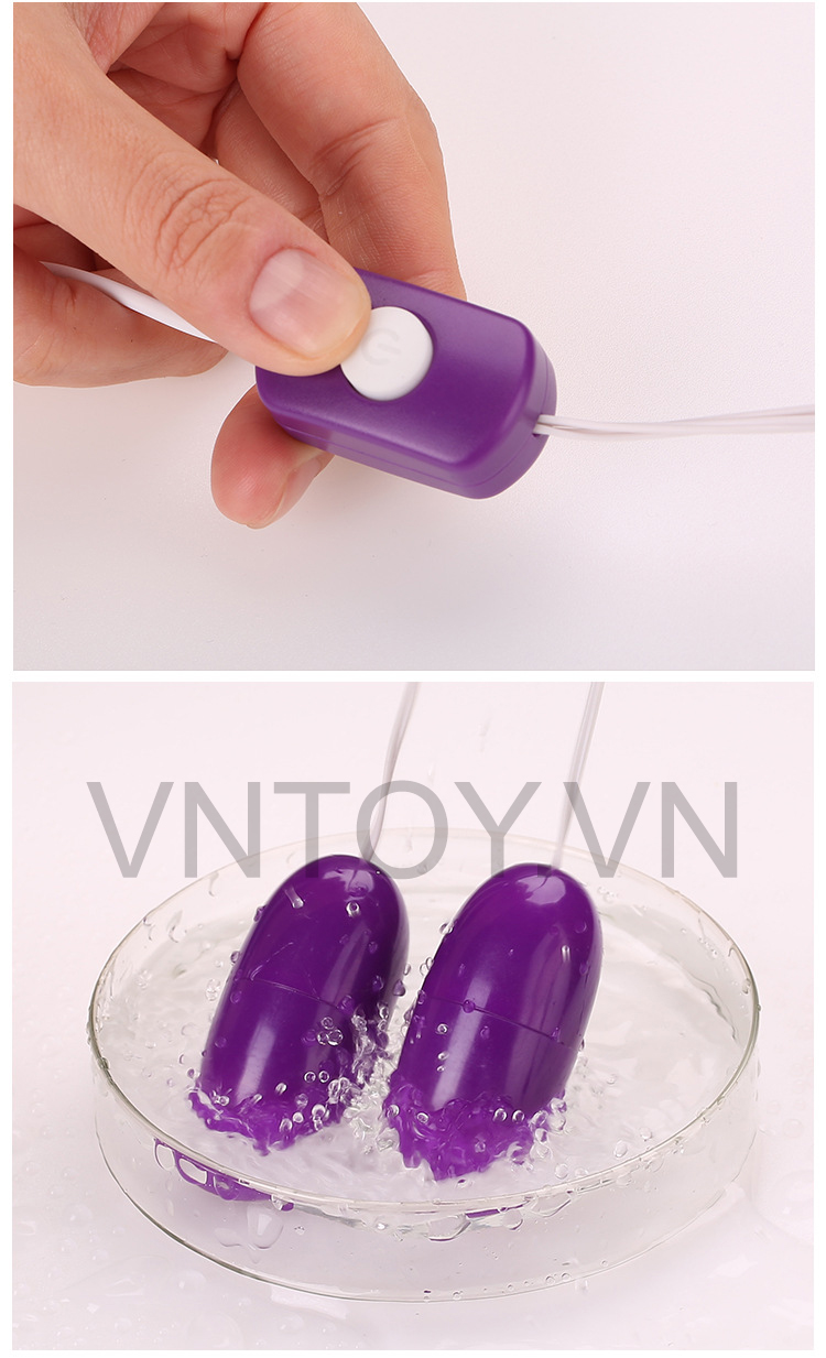 Trứng rung 2 đầu cắm điện trực tiếp cổng USB siêu kích thích