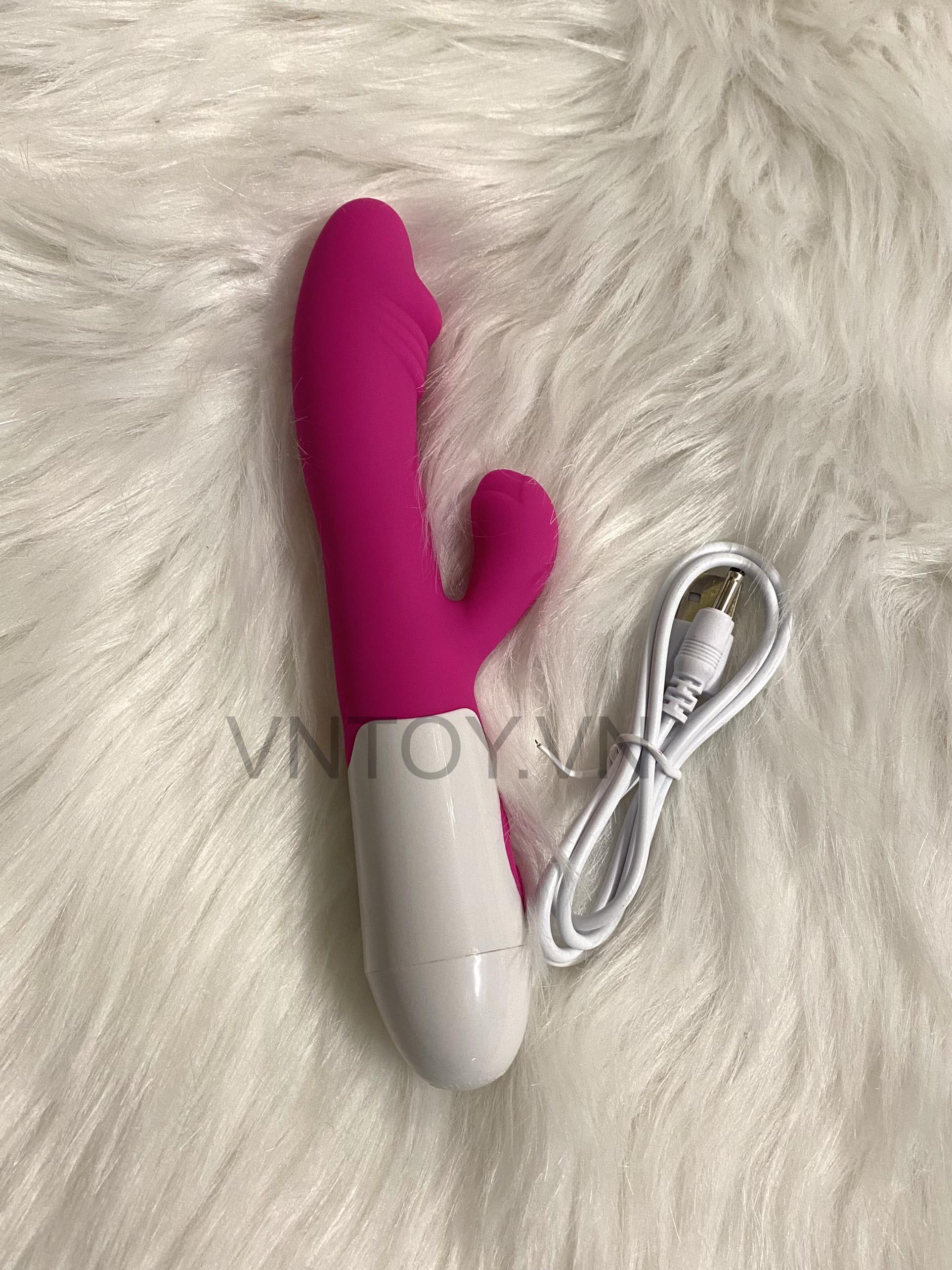 Dương vật giả rẽ nhánh rung 12 chế độ sạc pin