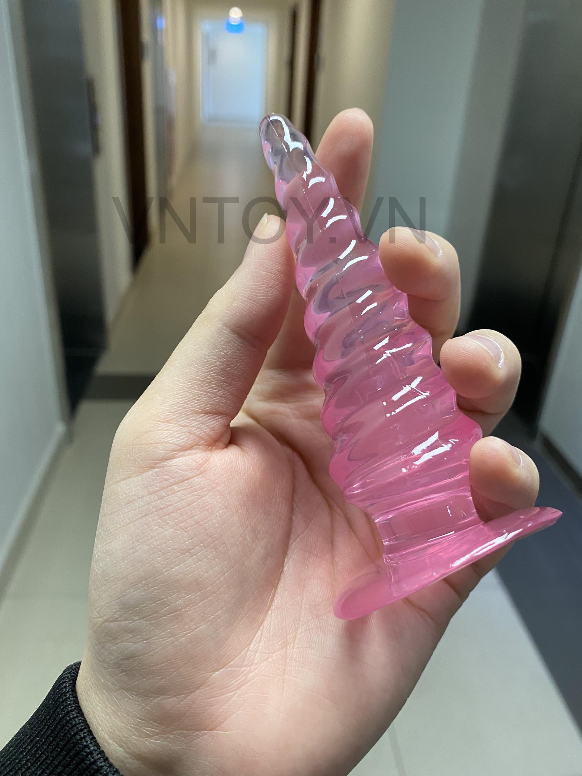 Phích cắm hậu môn hình xoắn ốc Plug Silicon