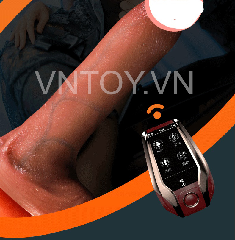 Dương vật giả cao cấp điều khiển từ xa phong cách châu Mỹ