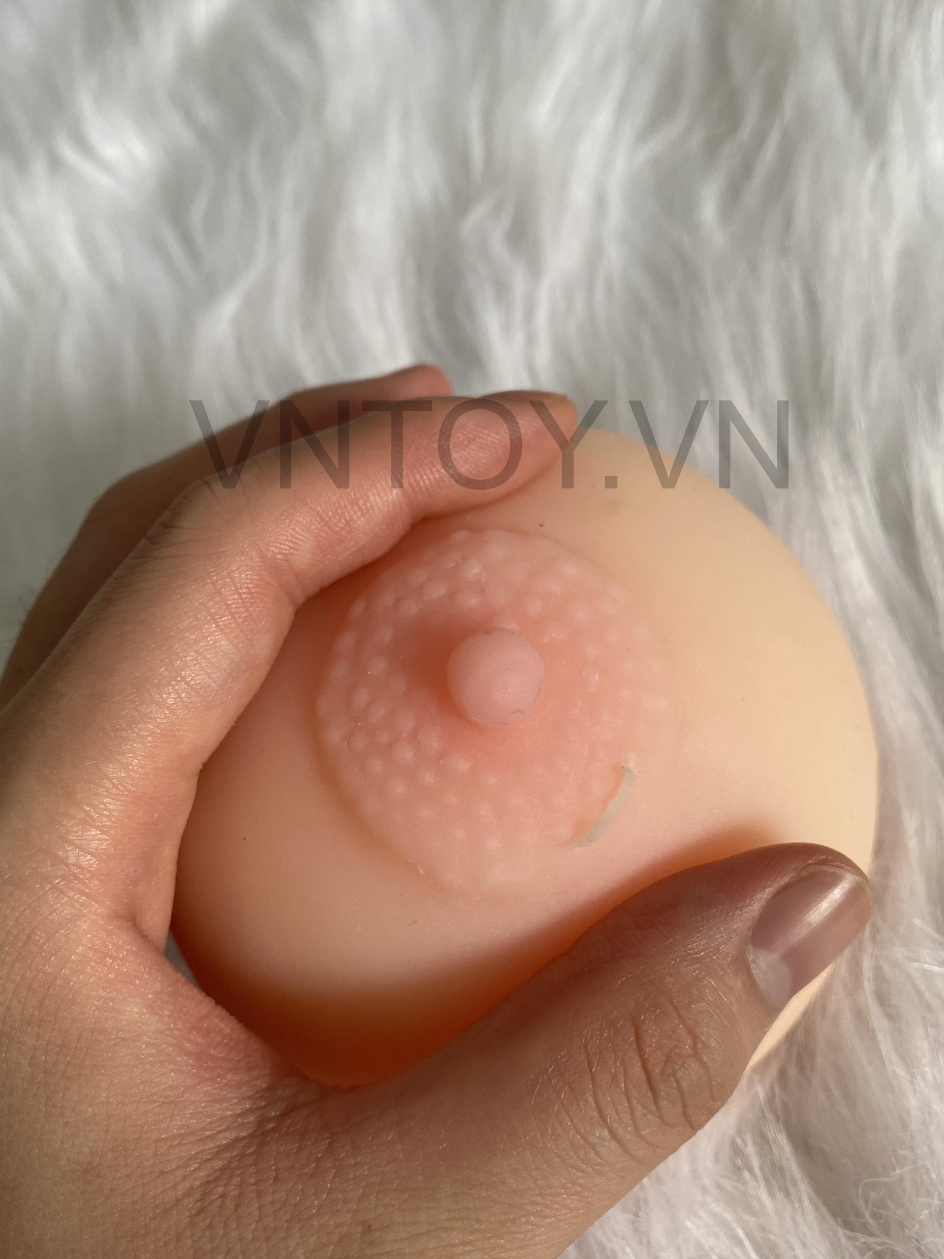 Ngực Silicon to tròn có lỗ âm đạo - Vú Silicon thủ dâm nam giới