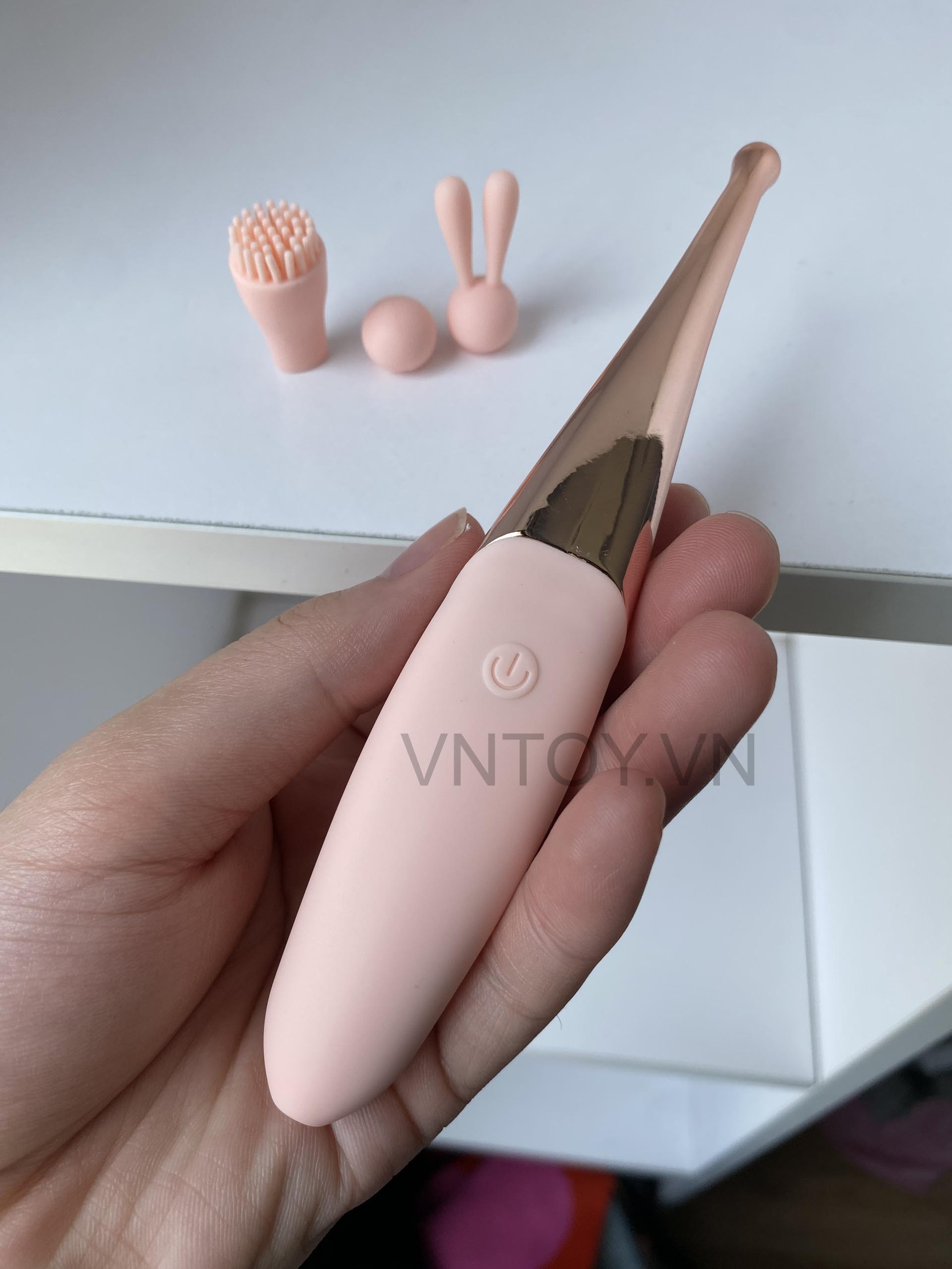 Bút rung 4 đầu thay thế sạc pin cao cấp