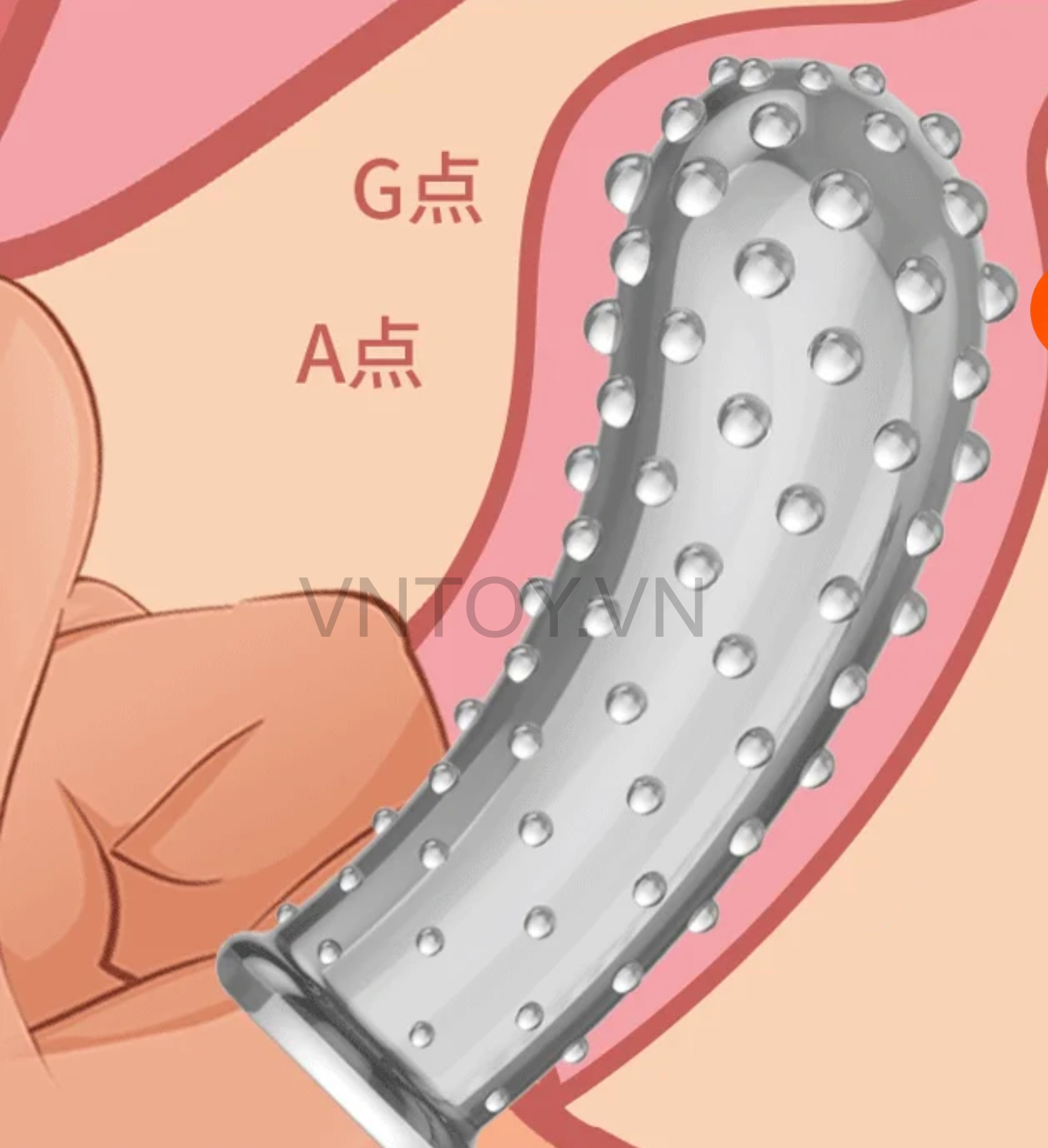 Bao cao su ngón tay G Spot nhiều gai