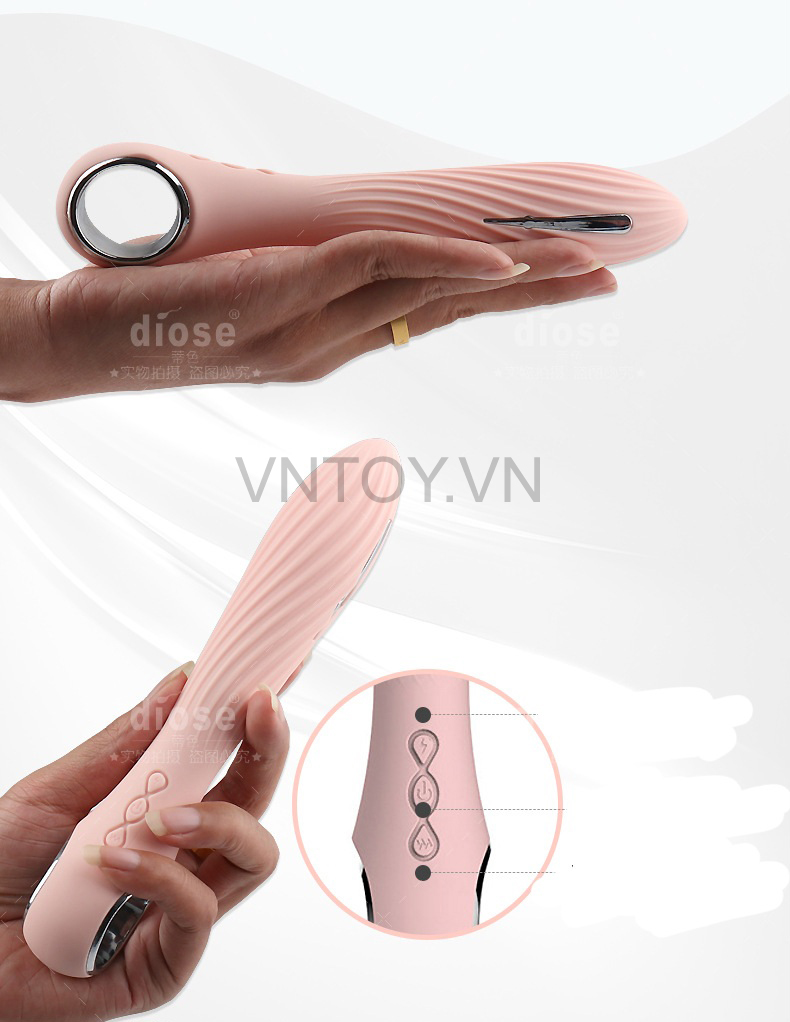 Bút rung cao cấp tích điện 12 chế độ sạc pin