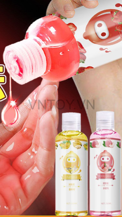Gel bôi trơn cơ thể Jiuai nhiều hương vị chai 200ml