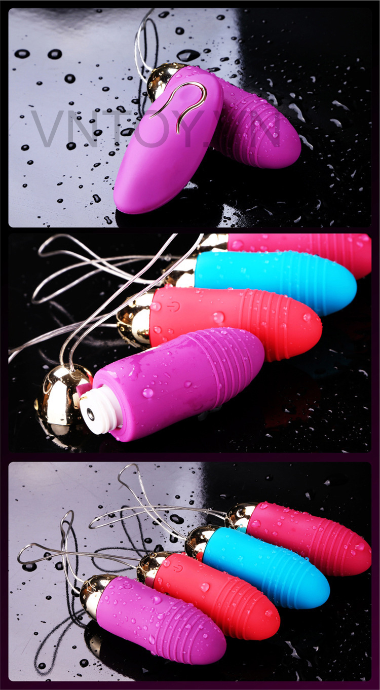 Trứng rung tình yêu điều khiển từ xa sạc pin cao cấp