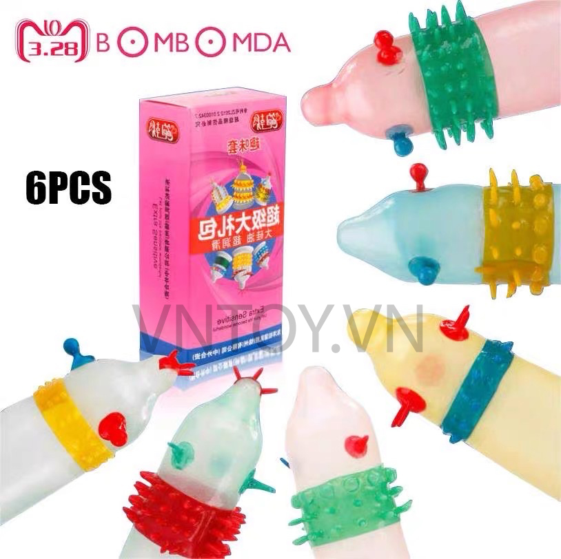 Bao cao su râu rồng - Hộp 6 cái