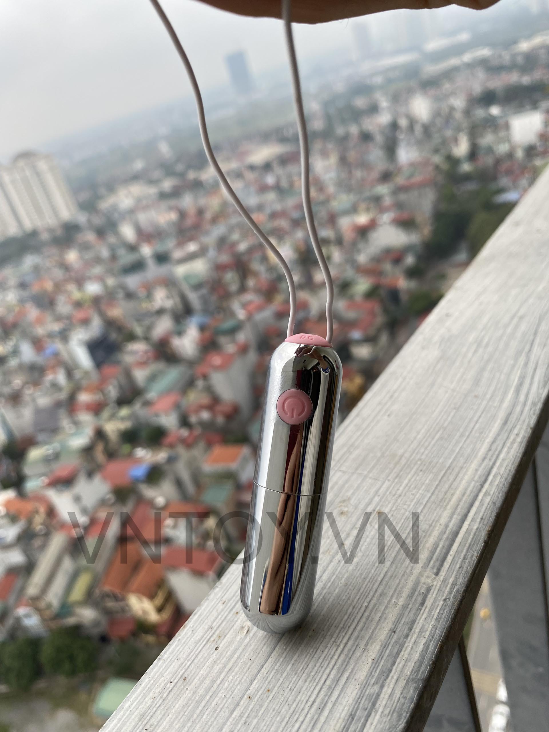 Trứng rung Inox hình viên đạn 10 chế độ sạc pin