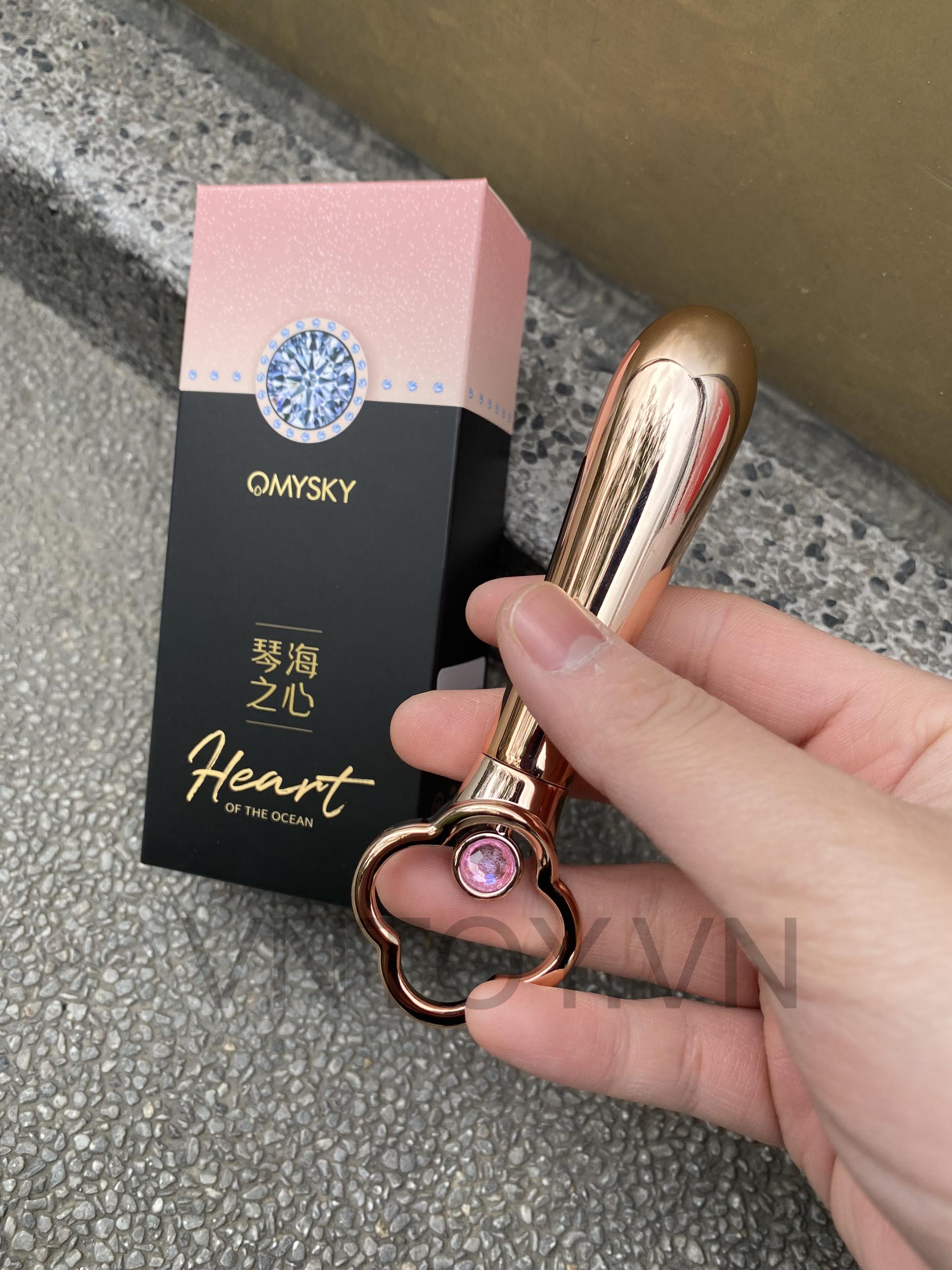 Máy rung Omysky kích thích âm đạo hình kim cương sang chảnh