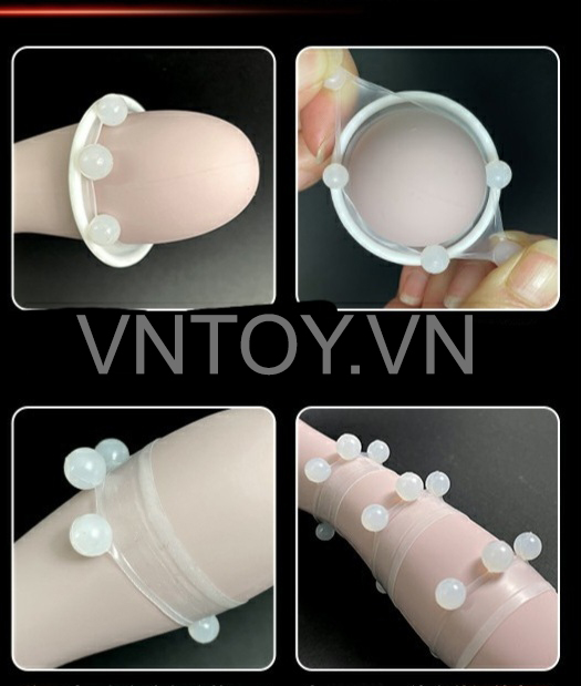 Vòng đeo dương vật gắn bi gai Joker - Hộp 3 cái