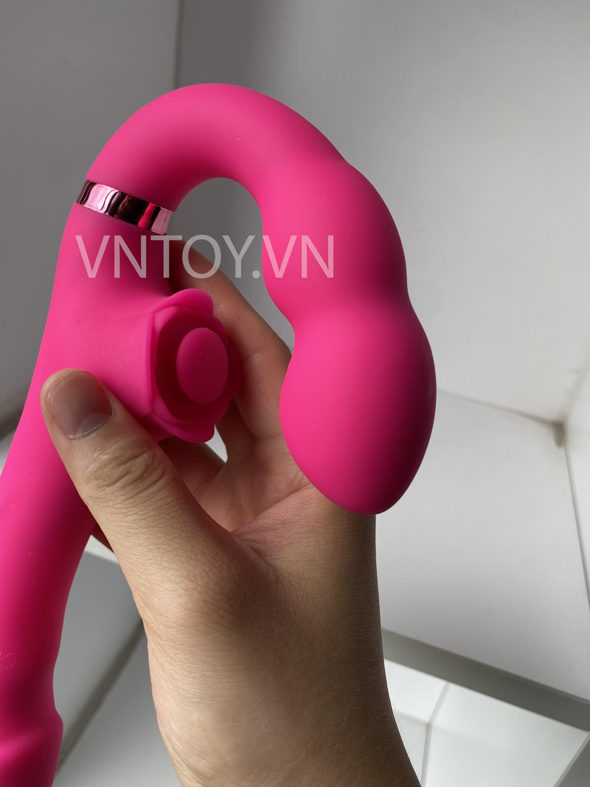 Máy rung âm đạo điều khiển từ xa kích thích 3 điểm