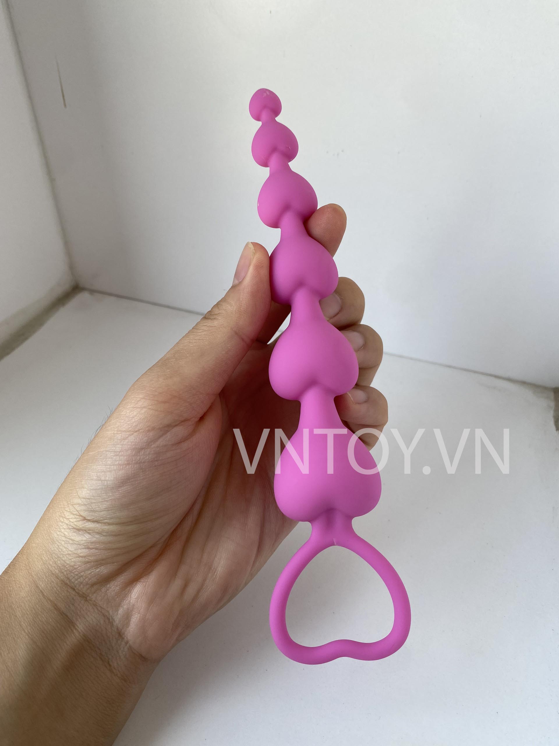 Chuỗi hạt nhét hậu môn hình trái tim
