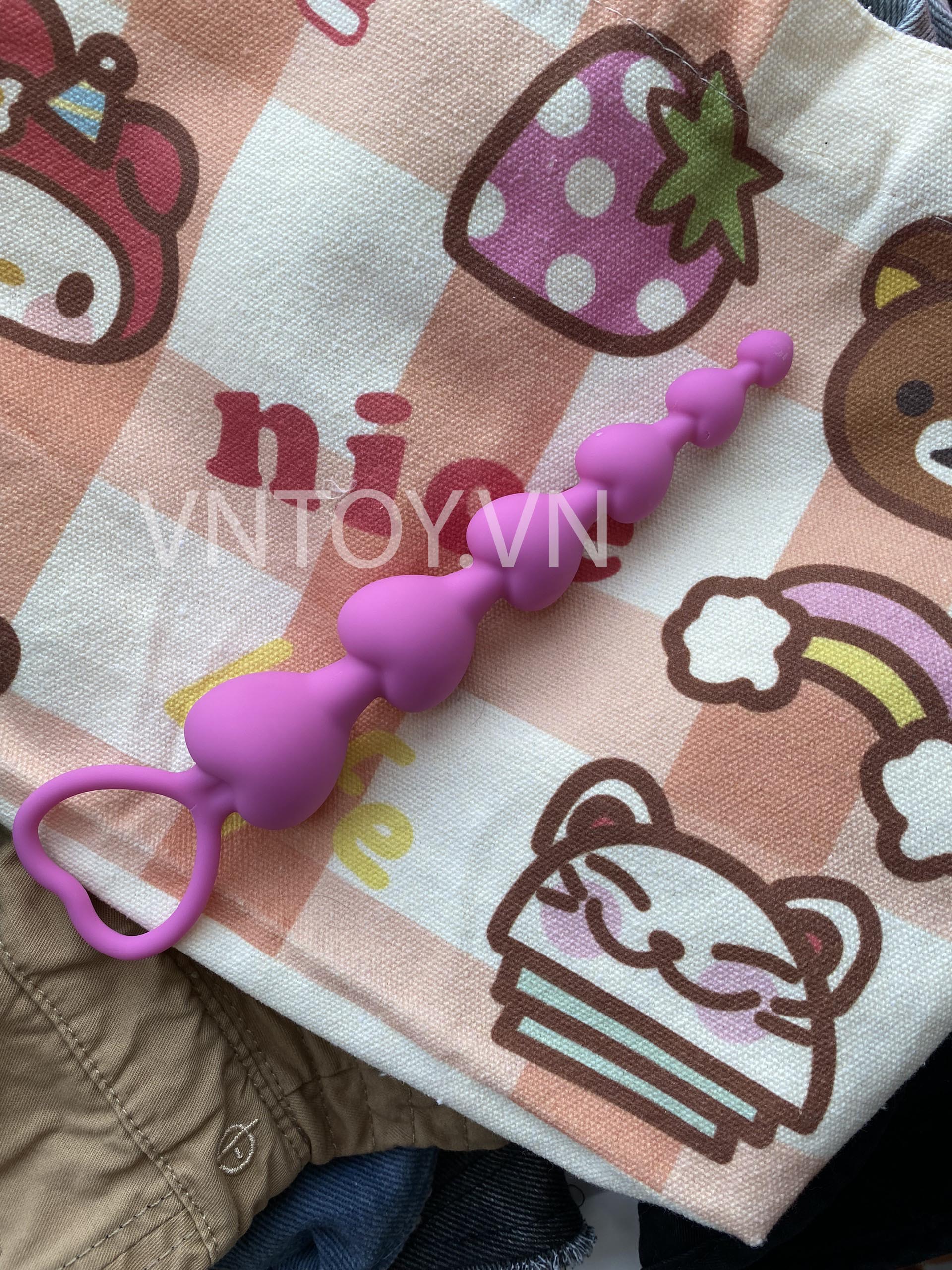 Chuỗi hạt nhét hậu môn hình trái tim