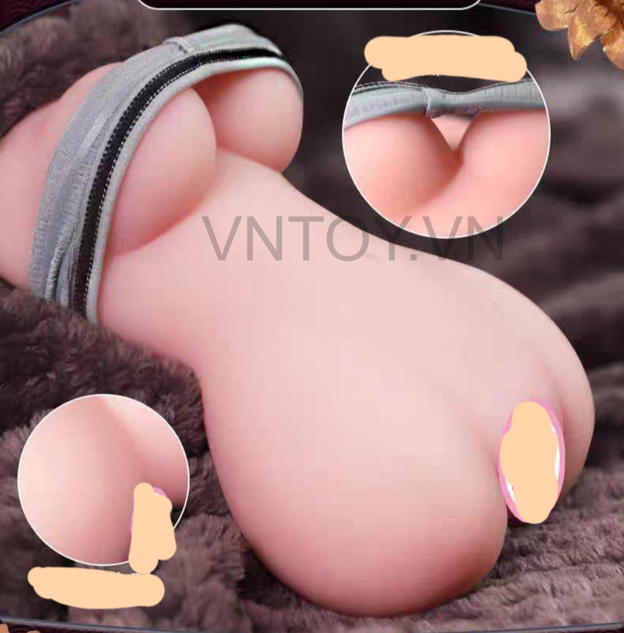 Âm đạo giả cầm tay có vú