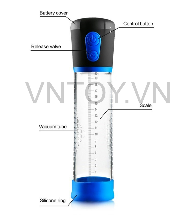 Máy tập dương vật Penis Pump Men Powerup tự động hóa