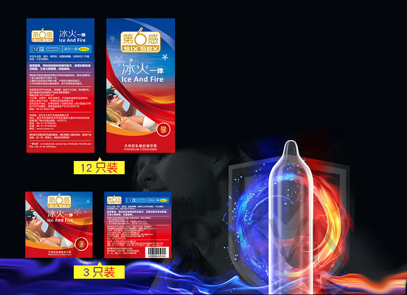 Bao cao su Six Sex chính hãng siêu mỏng băng hỏa gân gai