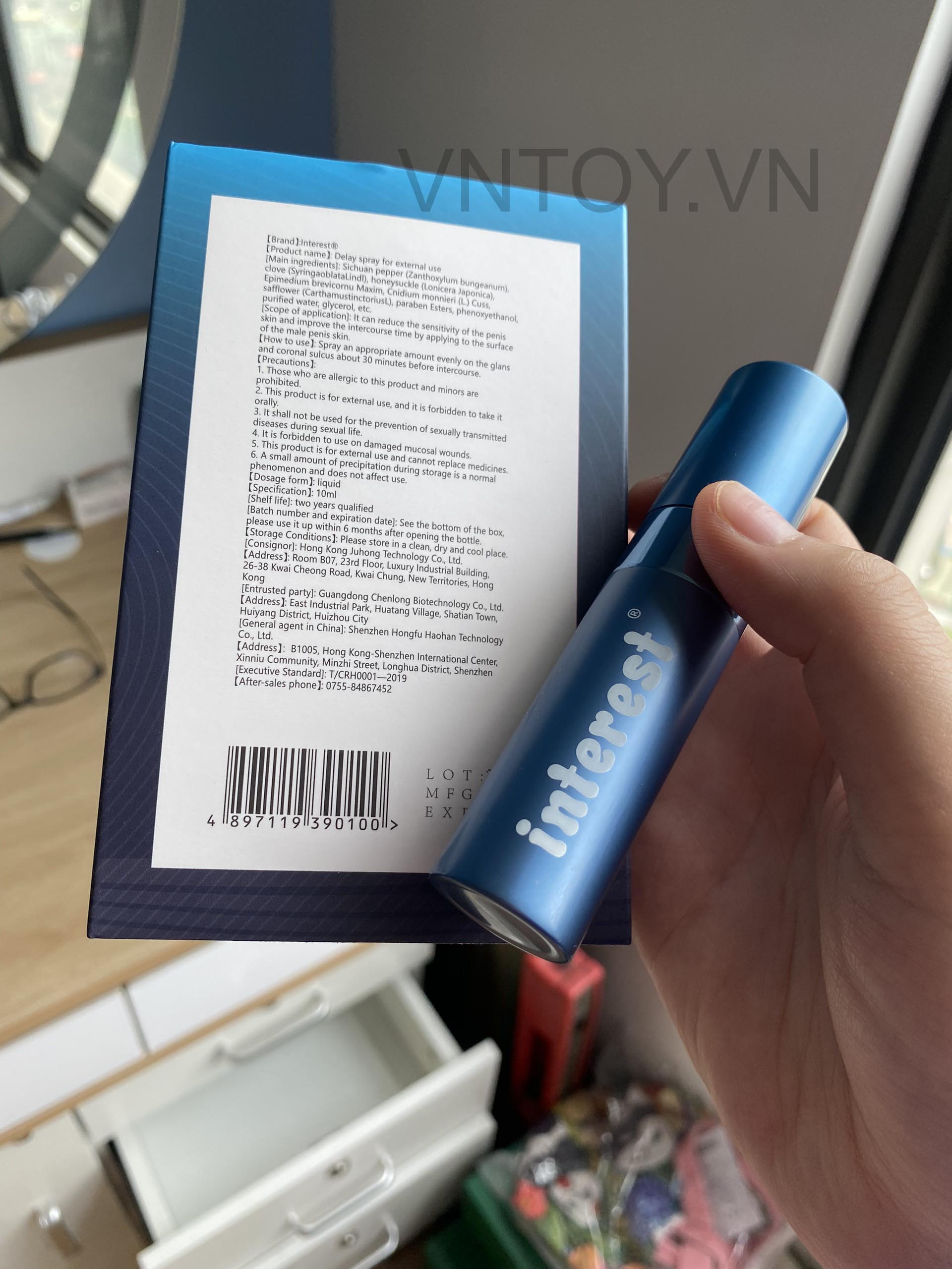 Xịt chống xuất tinh sớm Interest chính hãng