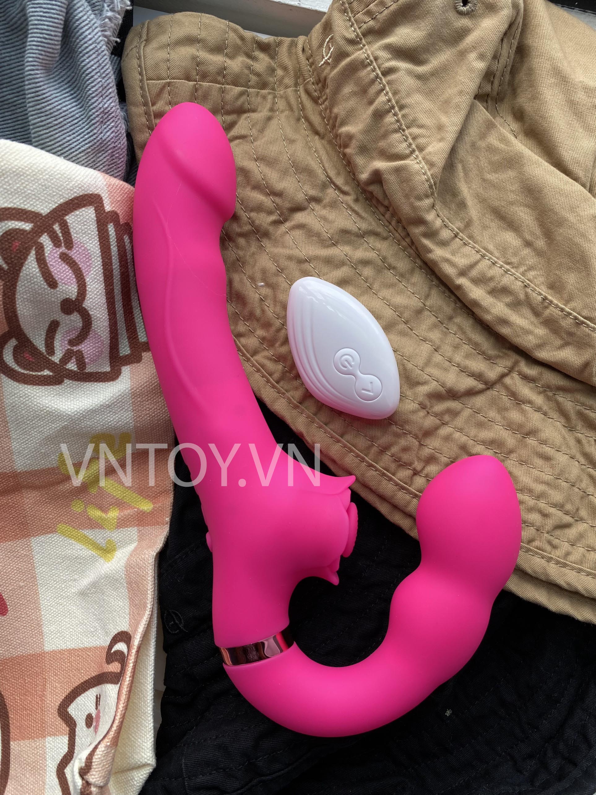 Máy rung âm đạo điều khiển từ xa kích thích 3 điểm