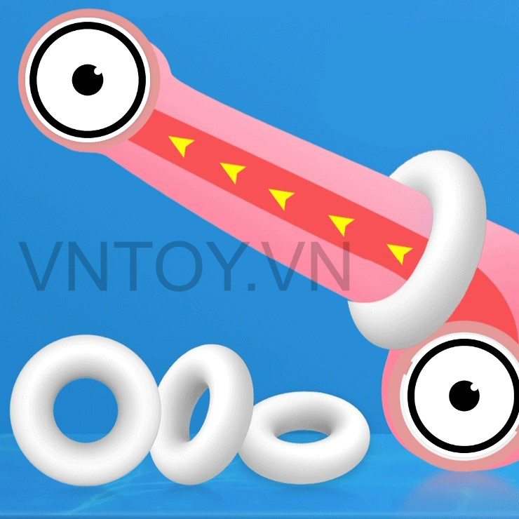 Vòng đeo Cock Rings chống xuất tinh sớm đặc - Hộp 3 cái