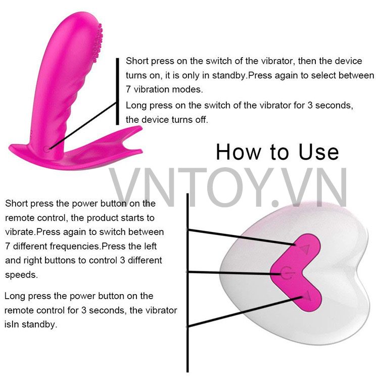 Quần lót rung có gai cao cấp gắn âm đạo