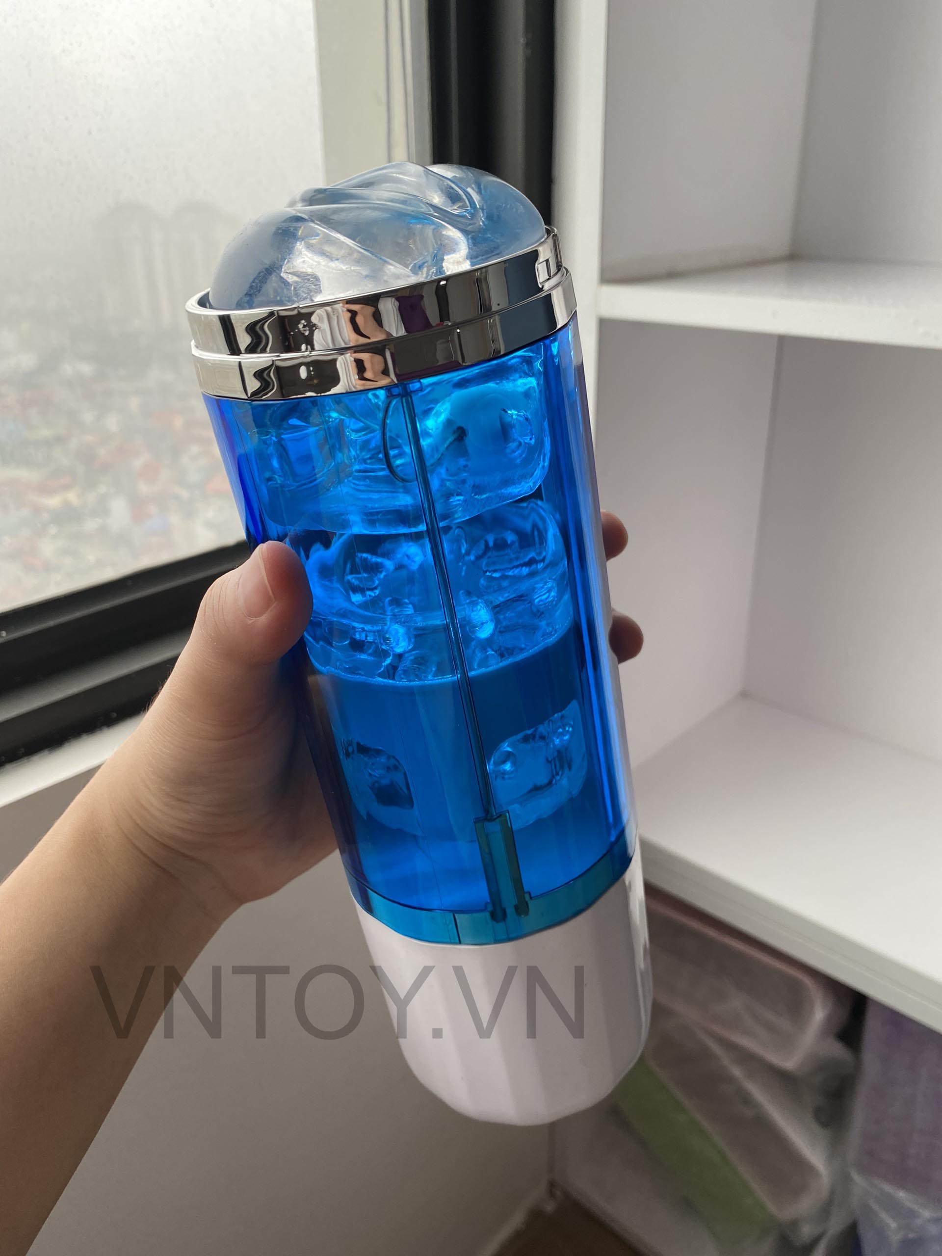 Máy thủ dâm xoay thut tự động trong suốt cao cấp