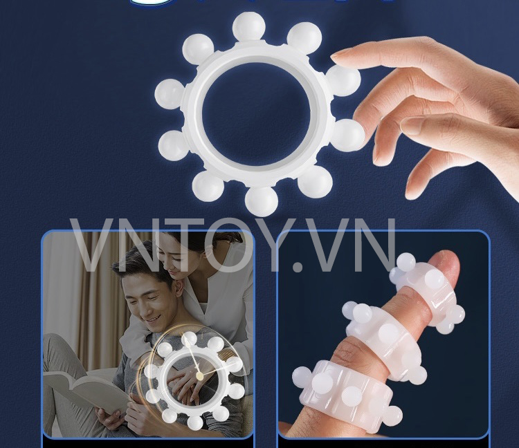 Vòng đeo dương vật bi gai đặc siêu kích thích
