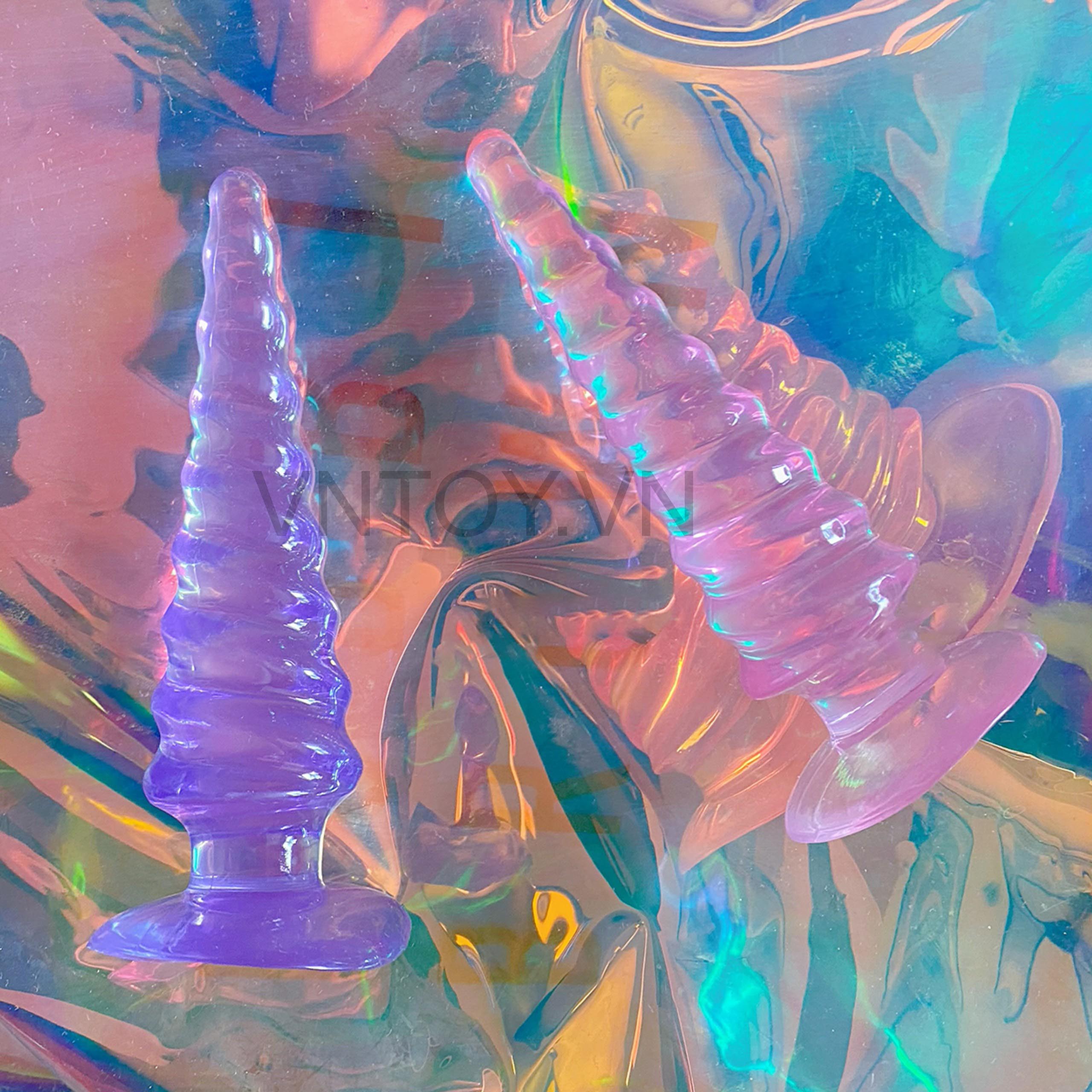 Phích cắm hậu môn hình xoắn ốc Plug Silicon