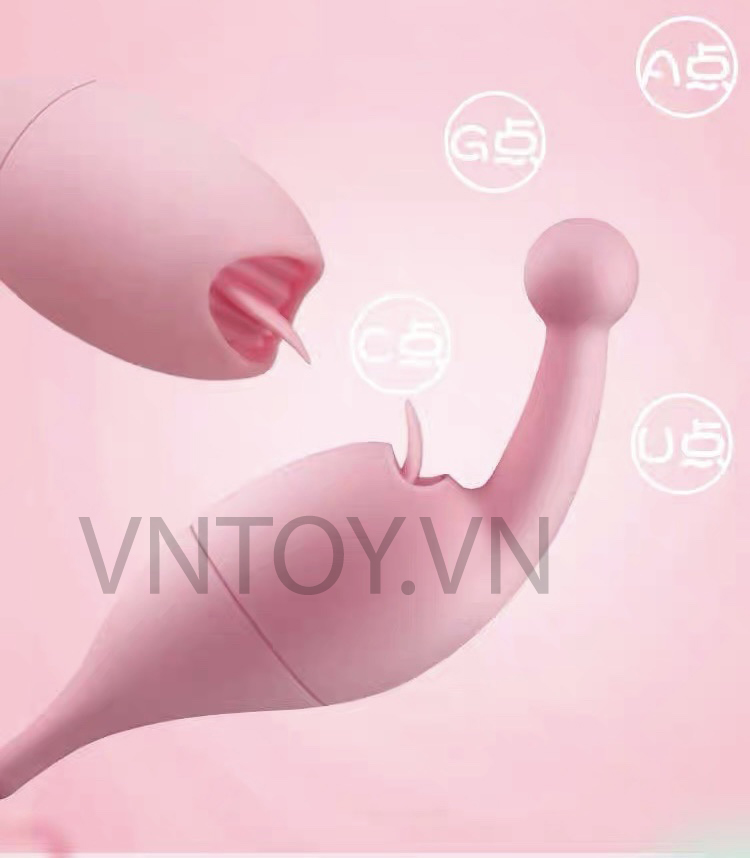 Trứng rung tình yêu 3 đầu lưỡi liếm gắn hậu môn