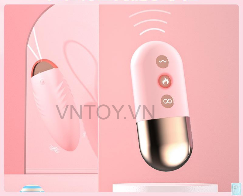 Trứng rung điều khiển từ xa cao cấp Lilo tỏa nhiệt 42 độ siêu mạnh
