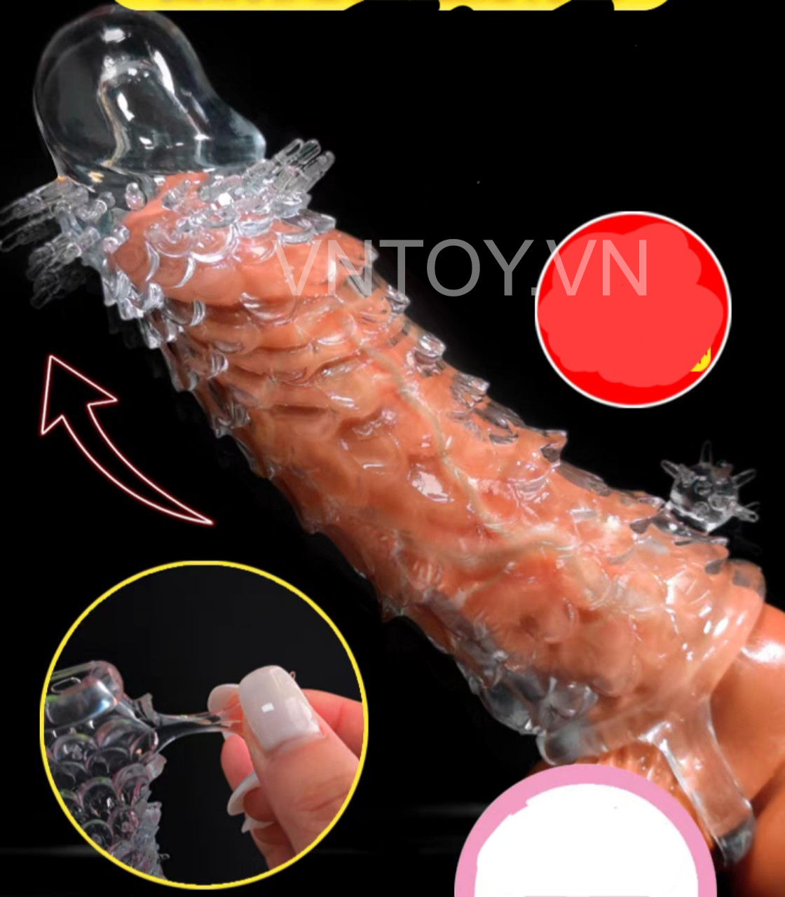 Bao cao su đôn dên vảy rồng