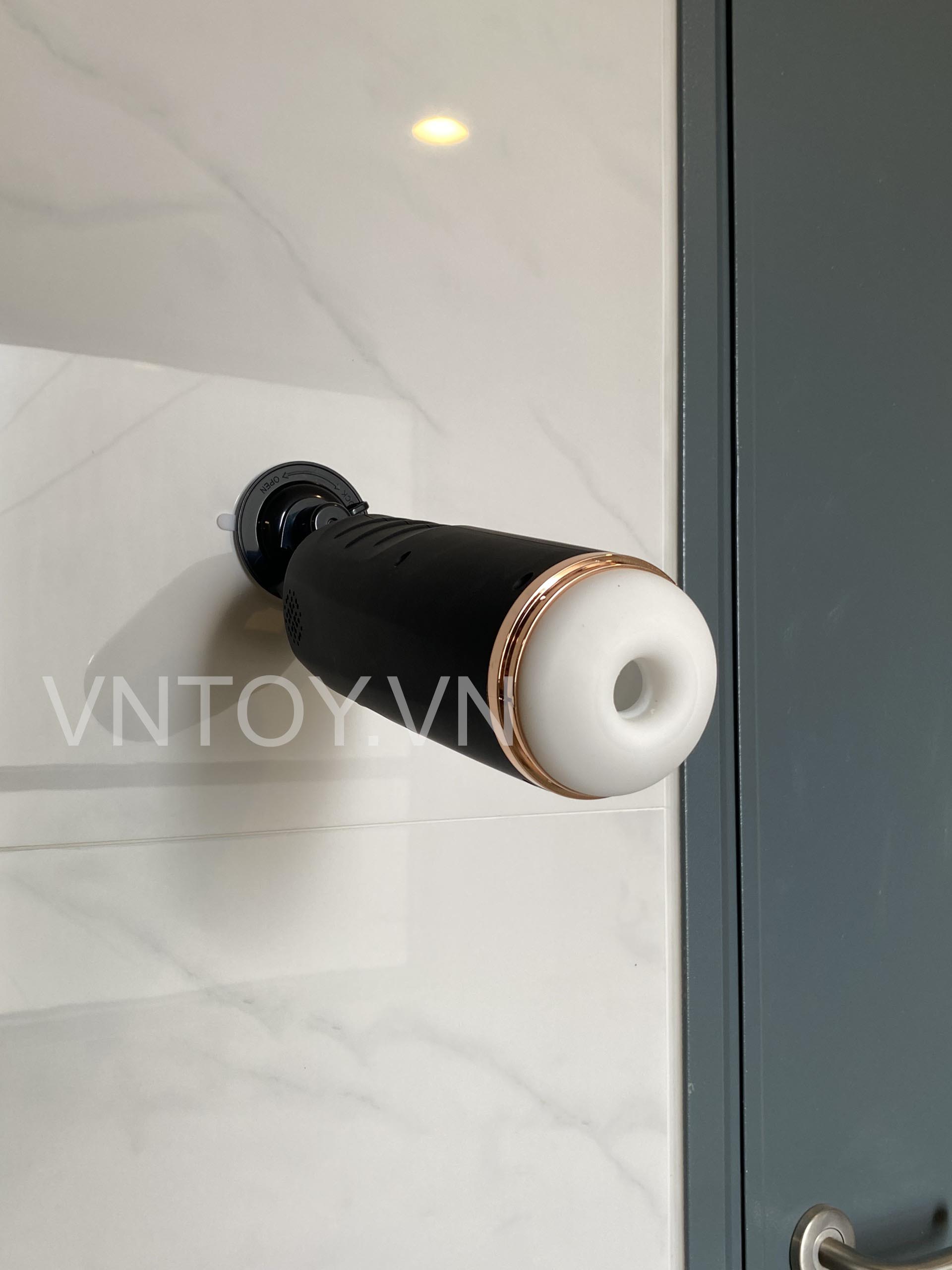 Âm đạo giả gắn tường thụt tự động tỏa nhiệt phát âm thanh rên la