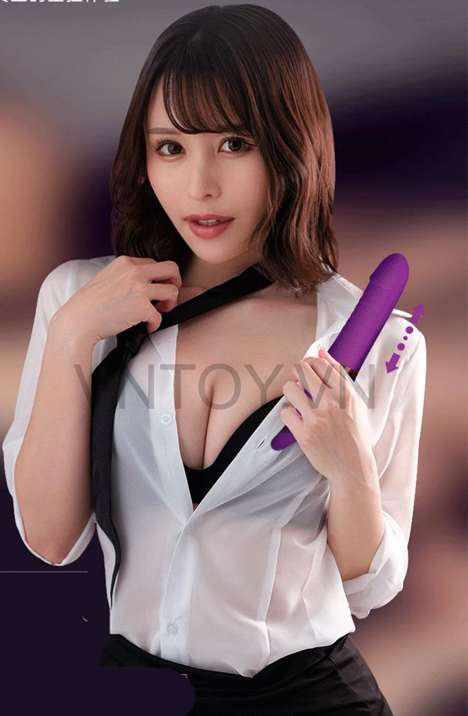 Dương vật giả rung thụt kèm lưỡi liếm âm đạo cao cấp