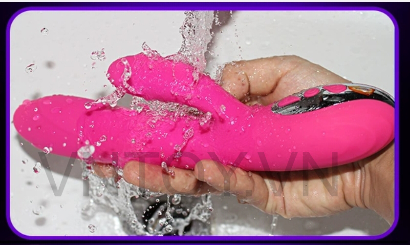 Thiết bị massage âm đạo cầm tay tỏa nhiệt Silicon cao cấp