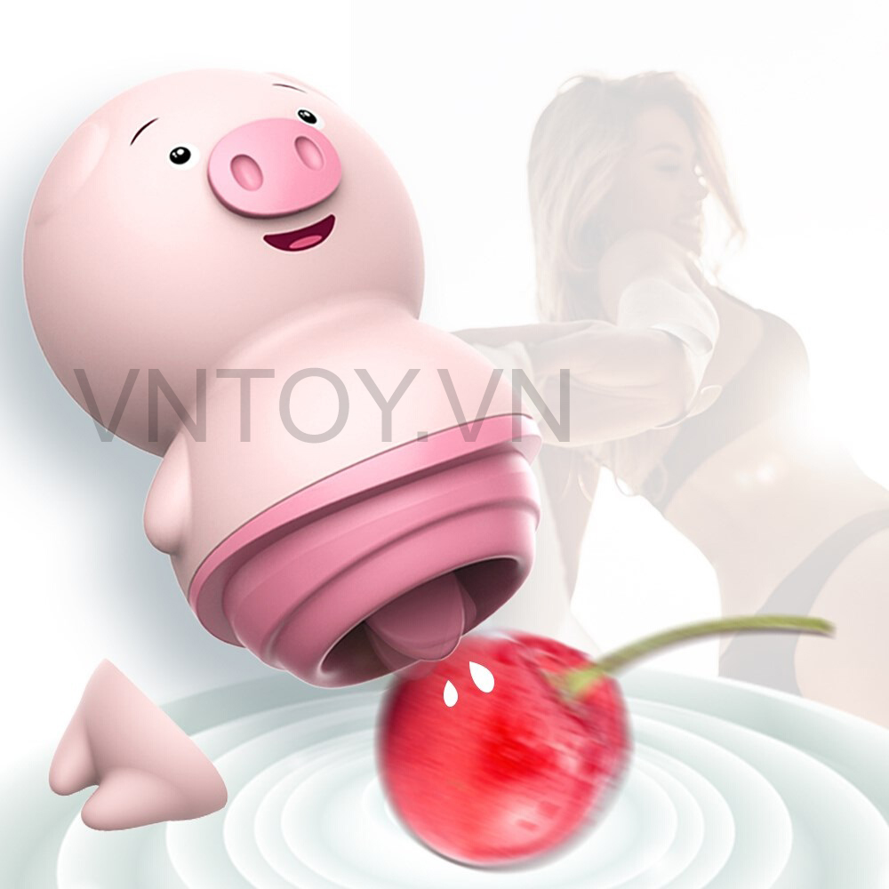 Lưỡi liếm con heo ngụy trang massage điểm G hột le nhũ hoa