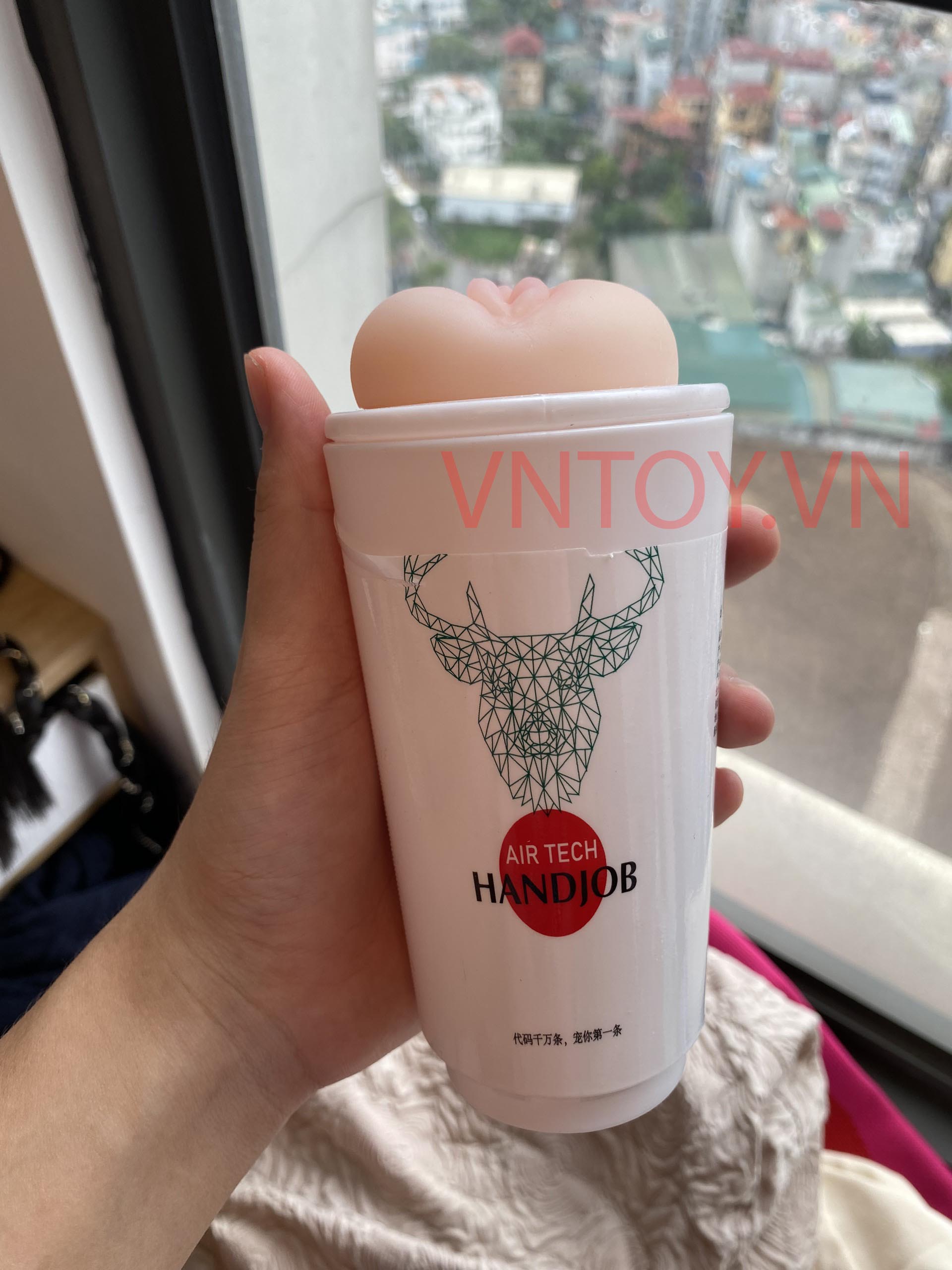 Cốc thủ dâm Air Tech Handjob ngụy trang hình trà sữa