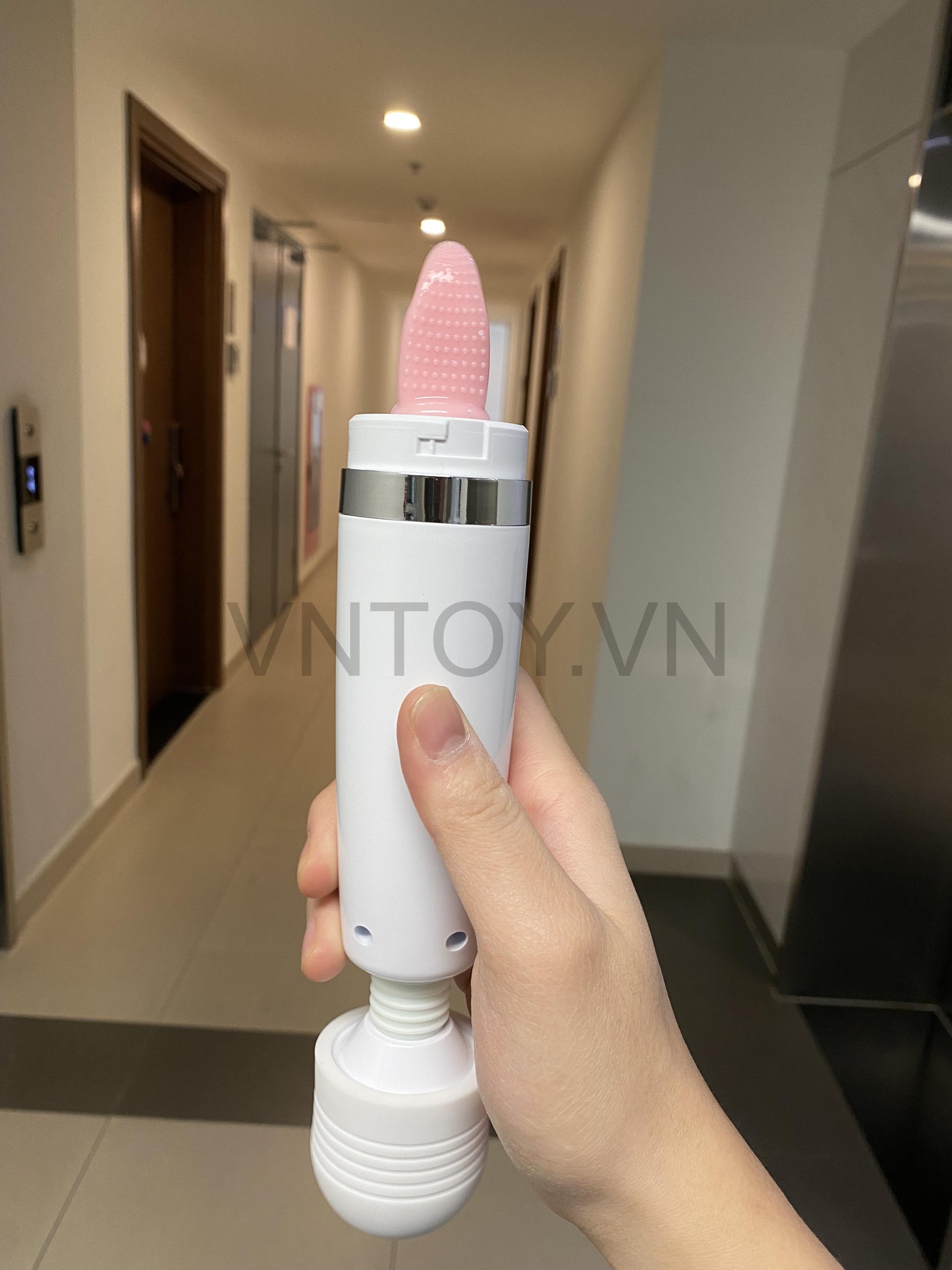 Chày rung kèm lưỡi liếm trang bị màn hình LED cao cấp