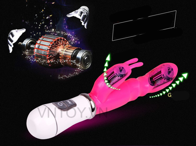 Máy rung âm đạo và điểm G thiết kế hình dương vật rẽ nhánh